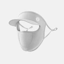 Load image into Gallery viewer, UPF50+ Full Face Sunscreen Mask With Brim Removable UV Protection Ice Silk Hanging Ears Adjustable Dust Breathing Mask Outdoor Riding Fishing Sunscreen Equipment

