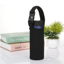 Load image into Gallery viewer, 420ML/550ML Diving Material Thermos Cup Sleeve With Portable Button Hand Carrying Bottle Sleeve Solid Color Simple Anti-Hot Glass Sleeve

