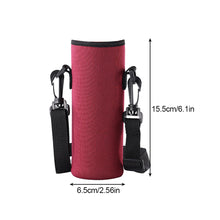 Load image into Gallery viewer, Diving Material Cup Cover Outdoor Multi-Size Portable Bottle Protective Cover Thickened Thermal Insulation Crossbody Water Bottle Bag
