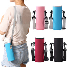Load image into Gallery viewer, Diving Material Cup Cover Outdoor Multi-Size Portable Bottle Protective Cover Thickened Thermal Insulation Crossbody Water Bottle Bag
