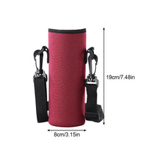 Load image into Gallery viewer, Diving Material Cup Cover Outdoor Multi-Size Portable Bottle Protective Cover Thickened Thermal Insulation Crossbody Water Bottle Bag
