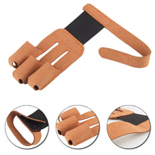 Load image into Gallery viewer, Adult Archery Three-Finger Protective Cover Velcro Elastic Strap Fixed Sports Protective Gear Hunting Bow Recurving Bow Accessories
