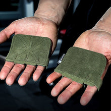 Load image into Gallery viewer, Four-Finger Cowhide Fitness Gloves Non-Slip Anti-Cocoon Pull-Up Horizontal Bar Weightlifting Assistance Hard Pull Hand Protection Sports Fitness Equipment
