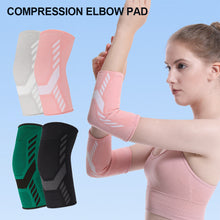 Load image into Gallery viewer, 1PC Professional Sports Pressure Elbow Guard High Elastic Nylon Knitted Absorb Sweat Elbow Protection Pad Basketball Volleyball Tennis Extended Arm Elbow Support
