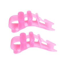 Load image into Gallery viewer, Thumb Valgus Corrector Soft Skin-friendly Four Hole Toe Splitter Shock-absorbing Relieve Thumb Valgus Toe Overlap Foot Care
