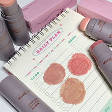 Load image into Gallery viewer, Double Head Powder Blusher Stick Lip Cheek Dual Use Matte Natural Long-lasting Blush Cream Face Makeup Cosmetics

