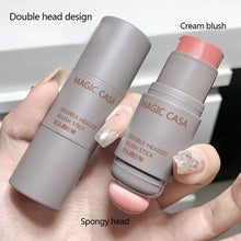 Load image into Gallery viewer, Double Head Powder Blusher Stick Lip Cheek Dual Use Matte Natural Long-lasting Blush Cream Face Makeup Cosmetics
