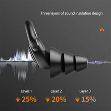 Load image into Gallery viewer, Soft Skin-friendly Sound Insulation Silicone Earplugs Comfortable Noise Reduction Earplugs Washable Durable Sleeping Earplugs
