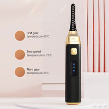 Load image into Gallery viewer, USB Charging Electric Eyelash Curler Portable Heated Three-speed Temperature Control Eyelash Curler Eyelash Tool
