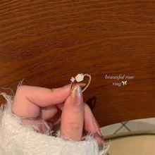 Load image into Gallery viewer, Camellia Flower Opening Adjustable Ring Fashionable Versatile Alloy Ring Jewelry Accessory for Women
