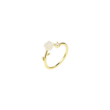 Load image into Gallery viewer, Camellia Flower Opening Adjustable Ring Fashionable Versatile Alloy Ring Jewelry Accessory for Women
