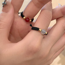 Load image into Gallery viewer, Simple Woven Beaded Ring Creative Adjustable Hand Woven Copper Coin Beaded Couple Ring Women Men Jewelry Gift
