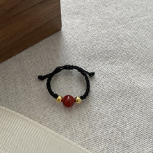 Load image into Gallery viewer, Simple Woven Beaded Ring Creative Adjustable Hand Woven Copper Coin Beaded Couple Ring Women Men Jewelry Gift
