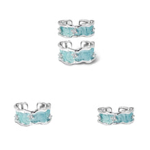 Load image into Gallery viewer, Dripping Oil Inlaid Diamond Irregular Ring Personalized Opening Adjustable Alloy Ring Fashionable Accessory
