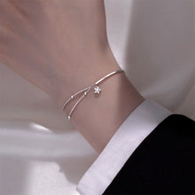 Load image into Gallery viewer, Fashionable Versatile Star Pendant Bracelet Half Bracelet Half Chain Design Alloy Double Layer Bracelet Hand Jewelry
