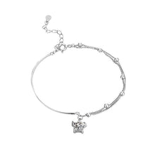Load image into Gallery viewer, Fashionable Versatile Star Pendant Bracelet Half Bracelet Half Chain Design Alloy Double Layer Bracelet Hand Jewelry
