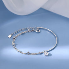 Load image into Gallery viewer, Fashionable Versatile Star Pendant Bracelet Half Bracelet Half Chain Design Alloy Double Layer Bracelet Hand Jewelry
