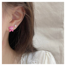 Load image into Gallery viewer, 3pairs/set Exquisite Sweet Alloy Earrings Stereoscopic Bear Flower Butterfly Earrings Ear Studs Women Jewelry
