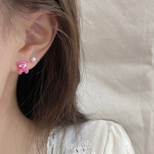 Load image into Gallery viewer, 3pairs/set Exquisite Sweet Alloy Earrings Stereoscopic Bear Flower Butterfly Earrings Ear Studs Women Jewelry
