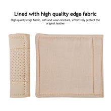 Load image into Gallery viewer, 1Pc Car Interior Handle Protector Covers Inner Door Armrest Panel Pull Trim Leather Auto Left Right Door Roof Covers Guard
