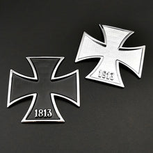 Load image into Gallery viewer, Motorcycle Car Stickers Iron Cross Chrome Metal Germany 1813 Malta Virtue Symbol Medal Cross Emblem Badge Decal Auto Car Styling
