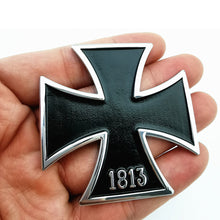 Load image into Gallery viewer, Motorcycle Car Stickers Iron Cross Chrome Metal Germany 1813 Malta Virtue Symbol Medal Cross Emblem Badge Decal Auto Car Styling
