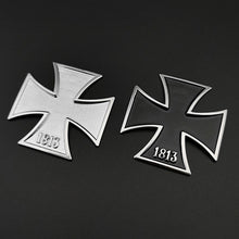 Load image into Gallery viewer, Motorcycle Car Stickers Iron Cross Chrome Metal Germany 1813 Malta Virtue Symbol Medal Cross Emblem Badge Decal Auto Car Styling
