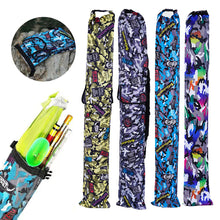Load image into Gallery viewer, Multi-Function Portable Fishing Tackle Bag Oxford Fishing Rod Storage Bag Waterproof Umbrella Tackle Box Fishing Gear Carrier
