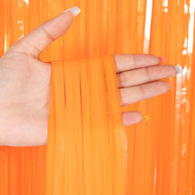 Load image into Gallery viewer, Rainbow Foil Fringe Curtain Macaron Curtains Photo Booth Backdrop for Wedding Birthday Graduations Christmas Party Decorations
