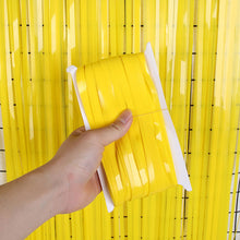Load image into Gallery viewer, Rainbow Foil Fringe Curtain Macaron Curtains Photo Booth Backdrop for Wedding Birthday Graduations Christmas Party Decorations
