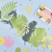 Load image into Gallery viewer, Green Tropics Leaves Confetti Safari Theme Party Theme Decorative Paper Scraps DIY Props Party Decor for Baby Shower Birthday Party
