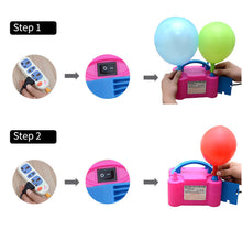 Load image into Gallery viewer, 600W Electric Balloon Air Pump Dual Nozzle Inflator Air Blower Balloon Inflator Pump Fast Inflatable Tool for Birthday Wedding Party Supplies
