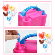 Load image into Gallery viewer, 600W Electric Balloon Air Pump Dual Nozzle Inflator Air Blower Balloon Inflator Pump Fast Inflatable Tool for Birthday Wedding Party Supplies
