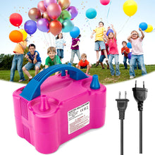 Load image into Gallery viewer, 600W Electric Balloon Air Pump Dual Nozzle Inflator Air Blower Balloon Inflator Pump Fast Inflatable Tool for Birthday Wedding Party Supplies
