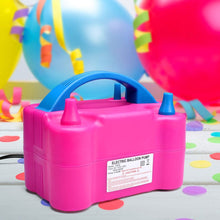 Load image into Gallery viewer, 600W Electric Balloon Air Pump Dual Nozzle Inflator Air Blower Balloon Inflator Pump Fast Inflatable Tool for Birthday Wedding Party Supplies
