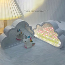 Load image into Gallery viewer, INS Handmade DIY Cloud Tulip Mirror Night Light Bedroom Ornaments Living Room Desktop Decoration Birthday Gift Christmas Gift
