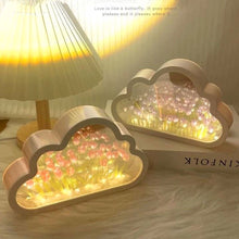 Load image into Gallery viewer, INS Handmade DIY Cloud Tulip Mirror Night Light Bedroom Ornaments Living Room Desktop Decoration Birthday Gift Christmas Gift
