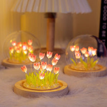 Load image into Gallery viewer, DIY Tulip Night Light Material Flower Lights Bedroom Decoration Ornaments Bedside Handmade Birthday Christmas Gift
