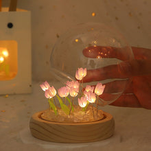 Load image into Gallery viewer, DIY Tulip Night Light Material Flower Lights Bedroom Decoration Ornaments Bedside Handmade Birthday Christmas Gift
