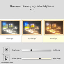 Load image into Gallery viewer, INS LED Decorative Light Painting USB Power Light Frame Dimming Japan Anime Style Simulate Sunshine Drawing Night Light Room Decor
