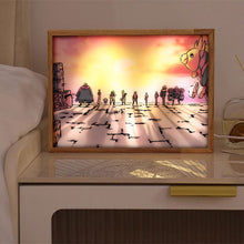 Load image into Gallery viewer, Japan Anime LED Decorative Light Painting USB Power Light Frame Dimming Simulate Sunshine Drawing Night Light Room Decor
