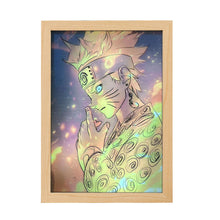 Load image into Gallery viewer, Japan Anime LED Decorative Light Painting USB Power Light Frame Dimming Simulate Sunshine Drawing Night Light Room Decor
