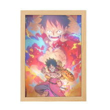 Load image into Gallery viewer, Japan Anime LED Decorative Light Painting USB Power Light Frame Dimming Simulate Sunshine Drawing Night Light Room Decor
