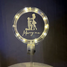 Load image into Gallery viewer, LED Cake Topper Birthday Cake Decorating Tools Valentine's Day Teachers' Day Wedding Party Cake Decoration Lighting
