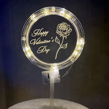 Load image into Gallery viewer, LED Cake Topper Birthday Cake Decorating Tools Valentine's Day Teachers' Day Wedding Party Cake Decoration Lighting
