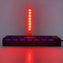 Load image into Gallery viewer, Mini Portable USB 8LED LED Night Light DC5V U Disk USB Lighting For PC Laptop Mobile Power Bank For Bedroom Decoration Reading
