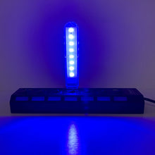 Load image into Gallery viewer, Mini Portable USB 8LED LED Night Light DC5V U Disk USB Lighting For PC Laptop Mobile Power Bank For Bedroom Decoration Reading
