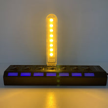 Load image into Gallery viewer, Mini Portable USB 8LED LED Night Light DC5V U Disk USB Lighting For PC Laptop Mobile Power Bank For Bedroom Decoration Reading
