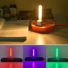 Load image into Gallery viewer, Mini Portable USB 8LED LED Night Light DC5V U Disk USB Lighting For PC Laptop Mobile Power Bank For Bedroom Decoration Reading
