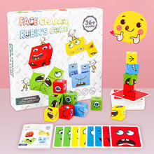 Load image into Gallery viewer, Kids Magic Face Change Cube Game Toy Face Changing Building Blocks Board Game Montessori Expression Puzzle Toys Educational Match Toy
